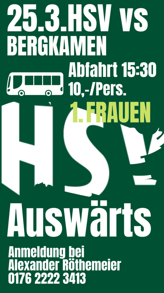 HSV 1. Frauen Auswärtsspiel gegen Bergkamen