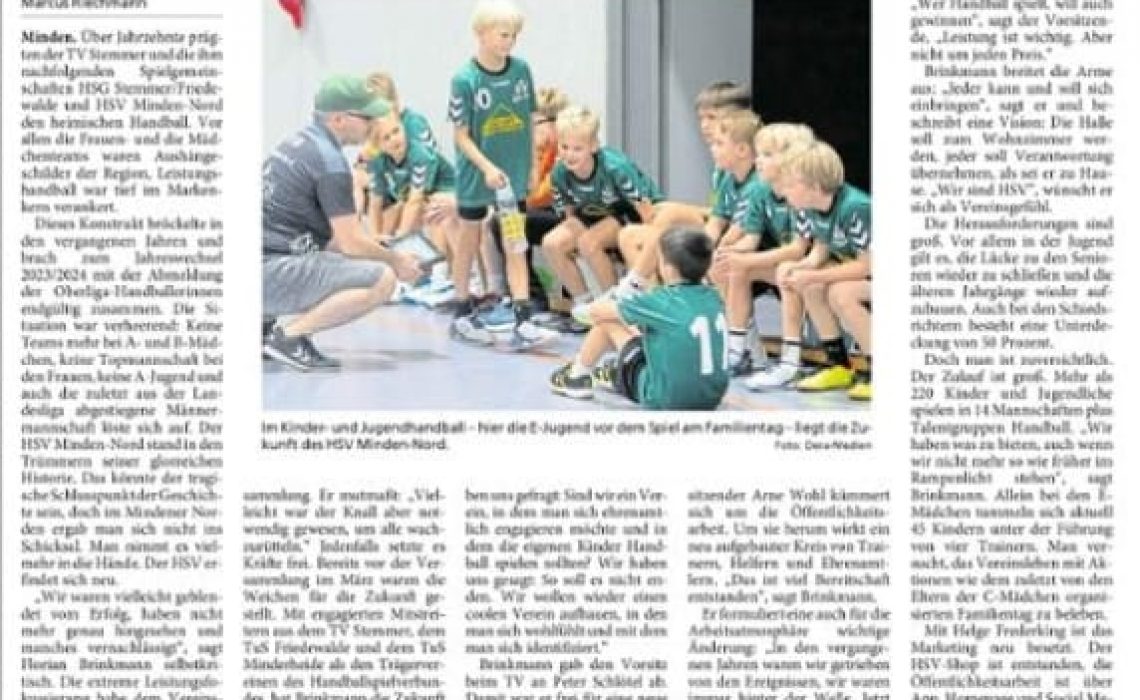 HSV Minden-Nord Beitrag 2024 Ein Verein erfindet sich neu